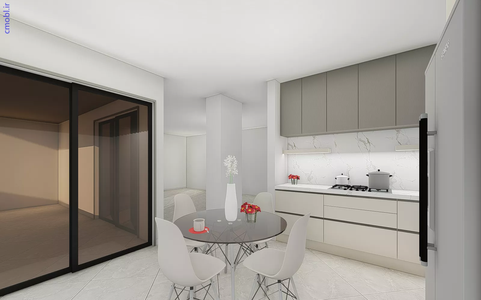  2 واحد کابينت مدرن