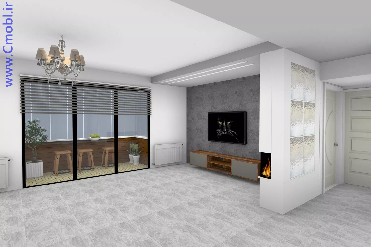 کابينت مدرن - tv - کناف
