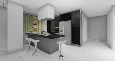 کابينت زيباي مدرن طوسي
