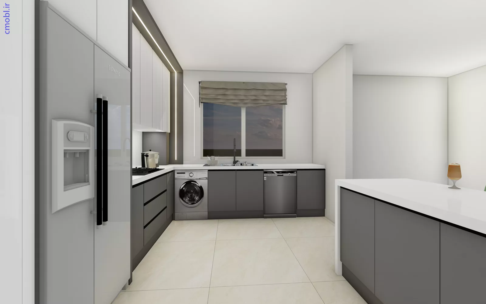 کابينت مدرن , پارتيشن ,
