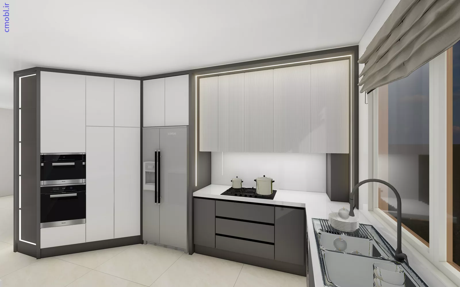 کابينت مدرن , پارتيشن ,