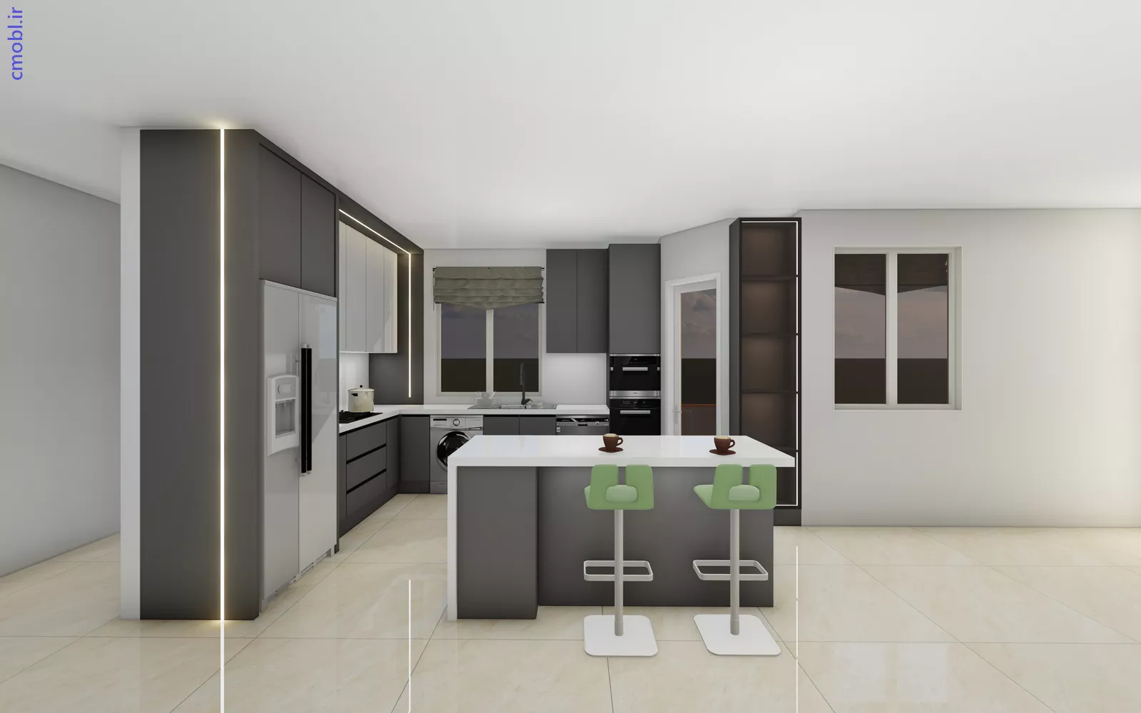 کابينت مدرن , پارتيشن ,