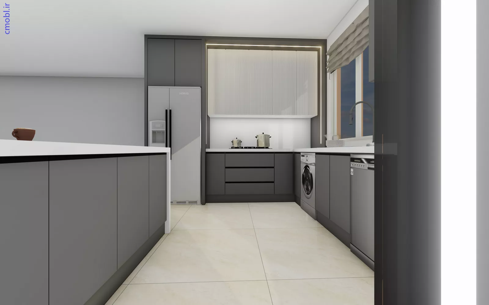 کابينت مدرن , پارتيشن ,