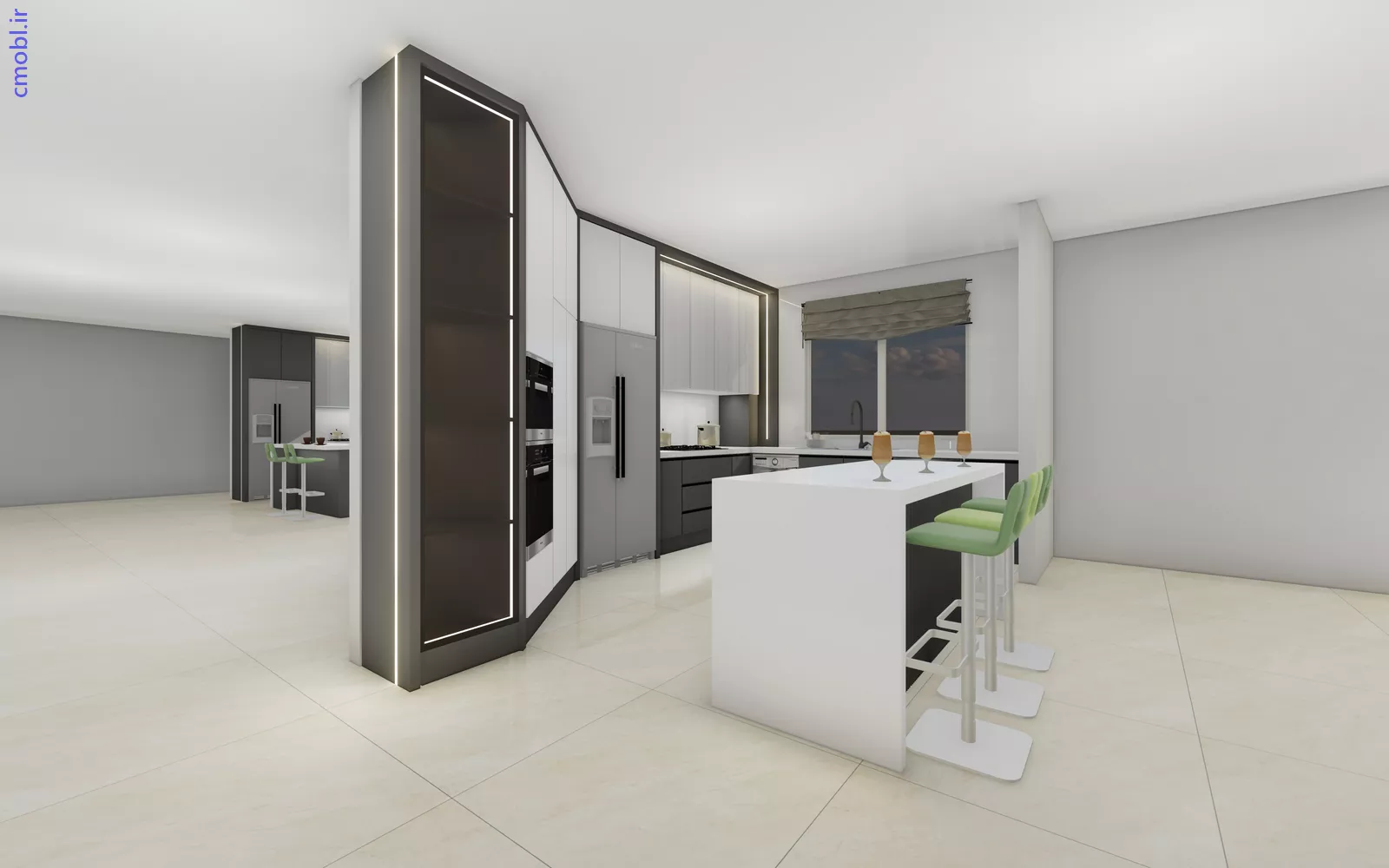 کابينت مدرن , پارتيشن ,